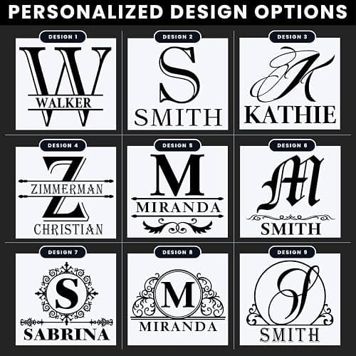12 oz Personalized Double Old Fashioned Glass Set of 2 - Initial Block Surname Design - Black Custom Etched Cube Whiskey Glass - Perfect for Bourbon, Scotch, and Cocktails - Ideal Gift for Men thumbnail 4
