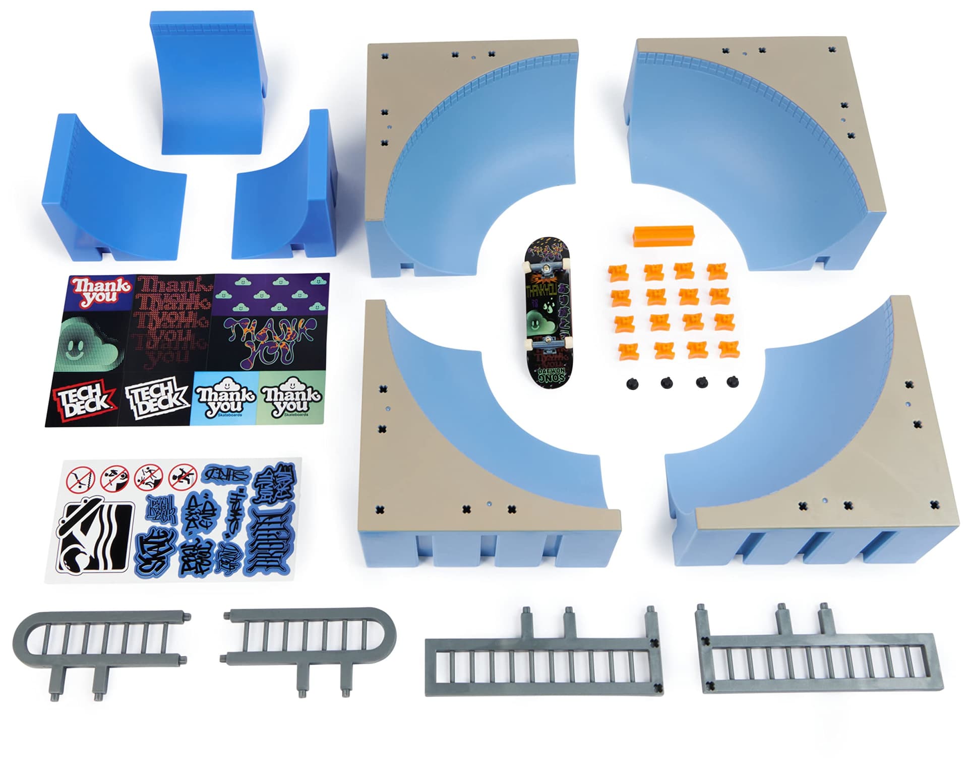 Tech Deck X-Connect Park Creator - Daewon Mega Bowl - customizable and buildable disaster with unique fingerboard thumbnail 3