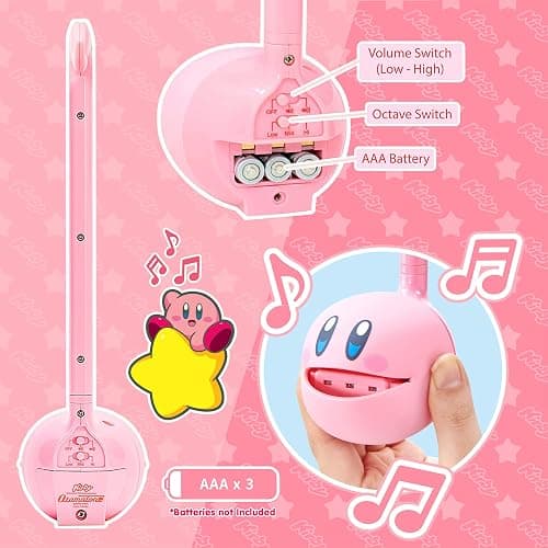 Otamatone [Special Series] Anime Character Electronic Musical Instrument Portable Synthesizer from Japan by Cube/Maywa Denki [English Manual] - Kirby thumbnail 2