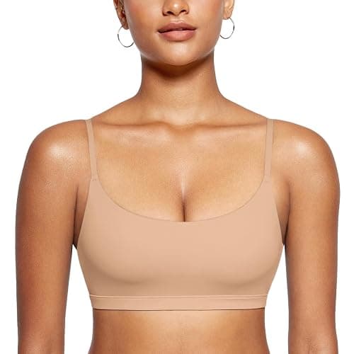INLYRIC Women's Inbarely Bralettes Cami Bras No Underwire Wireless Seamless Unlined Comfort Sports Bra - Image 1