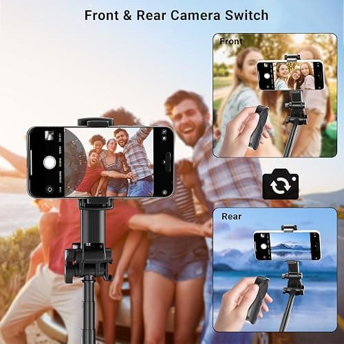 Wireless Camera Remote Control with Zoom for iPhone & Android, Bluetooth Camera Remote Shutter with Front/Rear Camera Switch for Photo & Video, Smartphone Bluetooth Clicker for TikTok. thumbnail 5