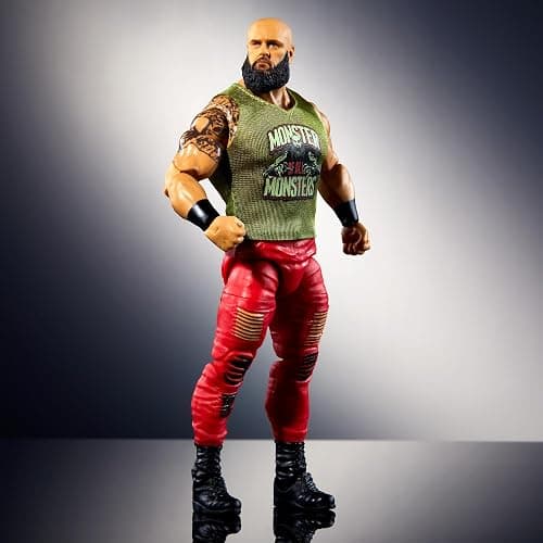 Mattel WWE Elite Action Figure & Accessories, 6-inch Collectible Braun Strowman with 25 Articulation Points, Life-Like Look & Swappable Hands thumbnail 4