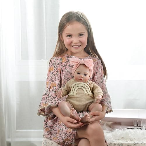 WOOROY Realistic Reborn Baby Dolls - 18 Inch Lifelike Newborn Baby Girl, Real Life Baby Dolls with Soft Weighted Body, Real Baby Reborn Gift Set for Kids Age 3 thumbnail 4