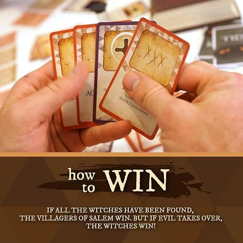 Facade Games Salem 1692 Deluxe Edition Board Game - Witch Hunt Game for Friends and Family - A Game of Cards, Strategy, Deceit, and Luck for 4-12 Players thumbnail 6