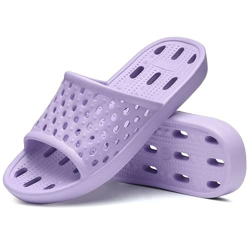 Litfun Non-Slip Shower Shoes for Women Quick Dry Slippers Bathroom Sandals - Image 1
