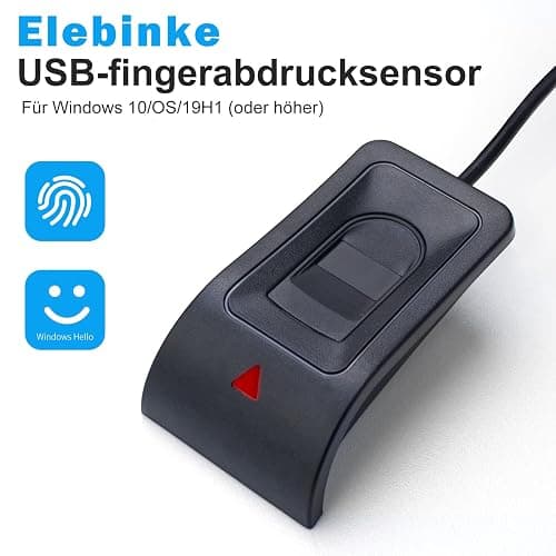 JIAN BOLAND USB Fingerprint Reader Fingerprint for Windows10/11, Windows Hello Automatic Driver Installation with 5ft Extension Cable-Windows Password Free Operation thumbnail 2