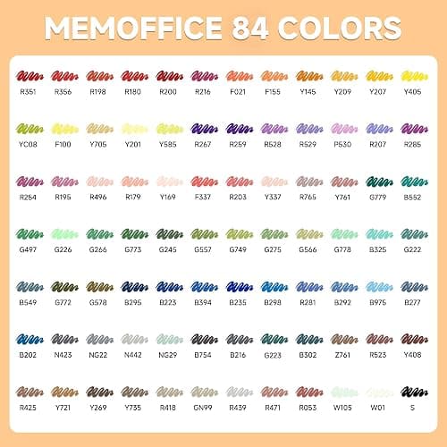 MemOffice Acrylic Paint Markers, 84 Colors, Brush Tip Paint Pens Set | High Opacity, No Bleed, For Rock, Fabric, Wood, Glass, 3D Printing, DIY Crafts, Water-Based, Waterproof thumbnail 4