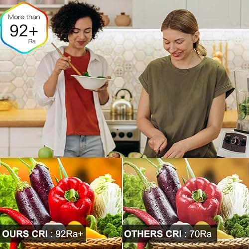 LLTOP COB LED Strip Lights Natural White 4000K, DC24v 16.4ft/5m High CRI 92Ra+ Flexible LED Tape Lighting DIY Cuttable for Bedroom Kitchen Cabinet Shelf (Power Supply&Dimmer Not Included) thumbnail 7