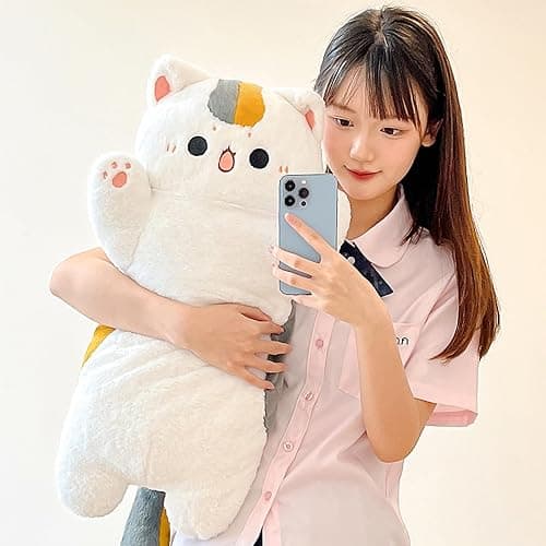 Karoeiwa Cute Taiyaki Cat Plush Pillow Small Size 11.8 inch Kitten Inside Fish 2 in 1 Kitty Stuffed Animal Ultra Soft Plushies Toys Gifts for Kids Girlfriend Orange thumbnail 8