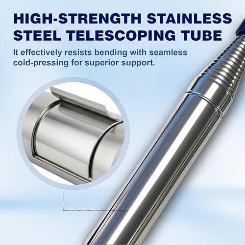 Josongslax Golf Ball Retriever Telescopic for Water, GolfBall Grabber Tool, Golf Accessories Gifts for Men, Women & Golfers, Golf Balls Picker with Stainless Steel Shaft&Non-Slip Rubber Grip thumbnail 2