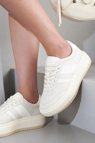 Project Cloud Platform Sneakers for Women - Lightweight Memory Foam Insole Womens Sneakers - Non-Slip Fashion Sneakers for Women Footwear - Women's Fashion Platform Shoes (Nita) thumbnail 2
