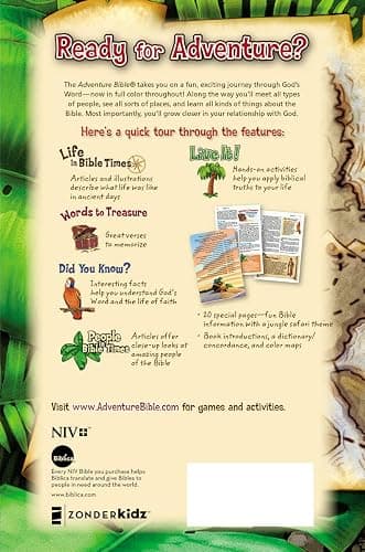 NIV, Adventure Bible, Hardcover, Full Color thumbnail 2