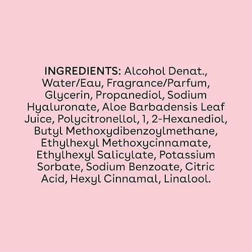 eos Cashmere Body Mist, Jasmine Peach, Body Spray for Women, Hair Mist, Floral Perfume, Moisturizing, Hyaluronic Acid, Glycerin, Vegan, Cruelty-free, 6 fl oz thumbnail 8