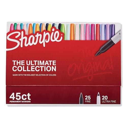 Sharpie Permanent Markers Ultimate Collection Ultra Fine And Fine Tip Markers Great For Teacher And Classroom Supplies Art Supplies Bulk Marker Set Assorted Colors 45 Count thumbnail 4