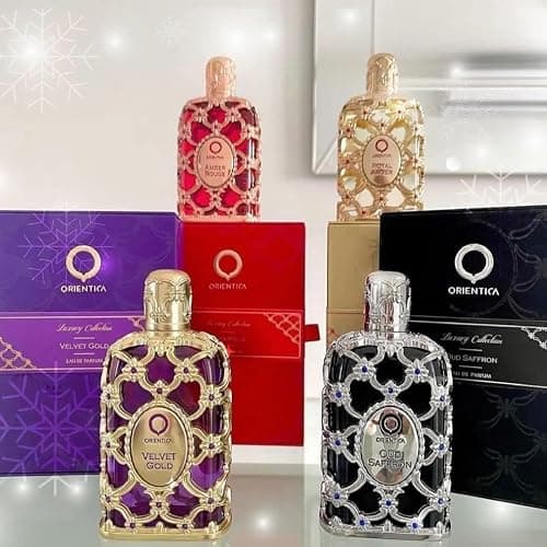 Orientica Luxury Collection Amber Rouge Eau De Parfum – Woody, Amber, Saffron, Praline, Jasmine, Orange, Oak Moss, Seaweed – Arabic Perfume for Men & Women – 5oz / 150ml thumbnail 8