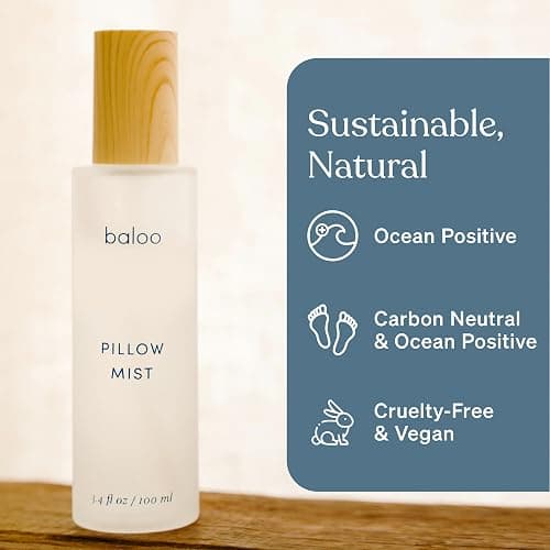 Baloo Pillow Mist 100ml | Natural Sleep Spray with Lavender & Bergamot | Natural & Calming Sleep Spray with Lavender & Bergamot | for Pillows, Linen & Bedding | Relaxing Aromatherapy for Sleep thumbnail 5