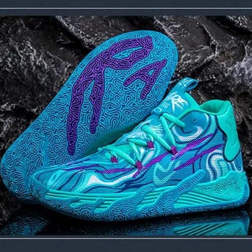 Wqsugnt Mens Multicolor High Top Basketball Shoes Non-Slip Breathable Running Shoes Fahsion Lightweight Outdoor Gym Sneakers thumbnail 3