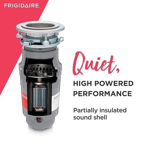 Frigidaire 1/2 HP Direct Wire Garbage Disposal for Kitchen Sinks | FF05DISPD1, Gray thumbnail 3