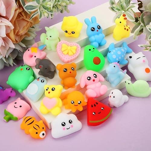 Mochi Squishy Toys, 27pcs Mini Kawaii Squishies Party Favors for Kids 4-8 8-12 Boys Girls Birthday Gifts Fidget Sensory Treasure Box Toys for Classroom Prizes Pinata Goodie Bags Xmas Stocking Stuffers thumbnail 6