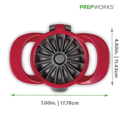 PrepWorks Dishwasher Safe Apple Slicer and Corer – 16-Slice Thin Apple Cutter with Safety Cover thumbnail 2