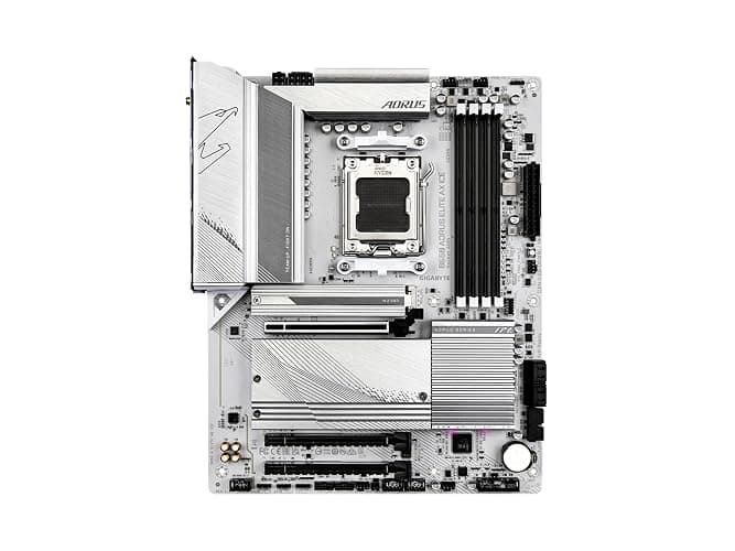 GIGABYTE B650 AORUS Elite AX ICE (AM5/ LGA 1718/ AMD/ B650/ ATX/ 5-Year Warranty/ DDR5/ Triple M.2/ PCIe 5.0/ USB 3.2 Gen2X2 Type-C/WiFi 6E/ 2.5GbE LAN/Snow White/EZ-Latch/Motherboard) thumbnail 3