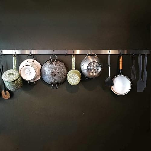 Evob 30 Pack Black S Hooks Steel Hanging Hooks Heavy Duty S Hanger Hook Metal Kitchen Pot Rack Hooks Closet Hooks for Hanging Pan, Cups, Jeans, Plant thumbnail 6