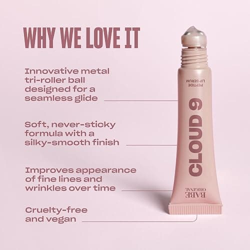 BABE ORIGINAL Cloud 9 Peptide Lip Serum | Daily Lip Treatment with Cloudberry Oil, Mushroom Extracts, Hyaluronic Acid for Dryness & Fine Lines | Smoothing & Hydrating Lip Moisturizer | Vegan Lip Care thumbnail 4