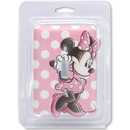 Disney Minnie Mouse Polka Dot Metal Light Switch Plate - Minnie Switch Plate Decoration for Kids' Bedroom or Play Room thumbnail 6