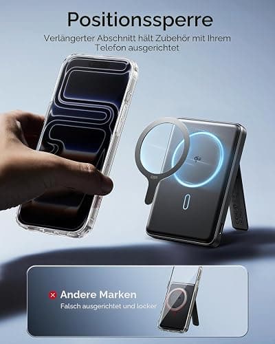 ESR für MagSafe Ring Aufkleber, MagSafe Sticker Metallring für iPhone 17-11 | 2 Stück Magnet für Handyhülle, Universal-Ladegerät-Umrüstset, für Samsung S26+/S26 Ultra/S24/S23, Pixel 10 und mehr, Schwarz thumbnail 5