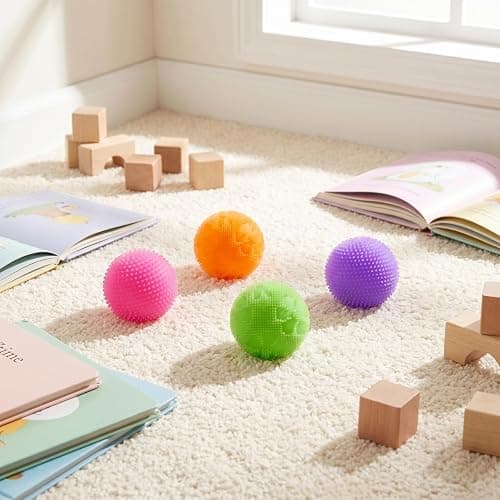 4PCS Fuzz Ball, 4 Pack Squishy Stress Ball Slow Rising Fidget Squishy Balls Anxiety Stress Relief for Adult thumbnail 5