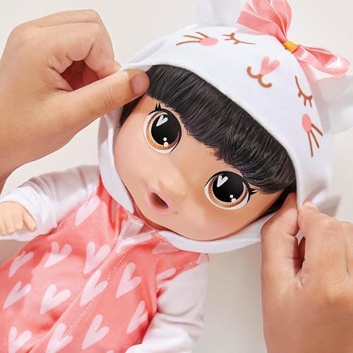 Baby Alive Super BFF Katie Kat Black Hair Dress Up Baby Doll Playset, 11 Inches, Toys for 3 Year Old Girls & Boys & Up (Amazon Exclusive) thumbnail 2