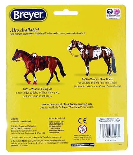 Breyer Traditional Cimarron Western Pleasure Saddle (1:9 Scale), 6.5"L x 7.875"H H thumbnail 3