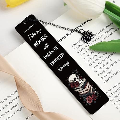 Shejdgart Dark Romance Bookmarks Gifts, Funny Bookmarks for Women Friends Girls, Spicy Gothic Book Marks for Book Lovers Reader Bookworm, Halloween Thanksgiving Christmas Birthday Gag Gift thumbnail 2
