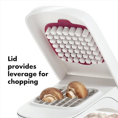 OXO 11122600 Good Grips Vegetable Chopper With Easy-Pour Opening, White, 10.7 x 26.2 x 16.5 cm thumbnail 4