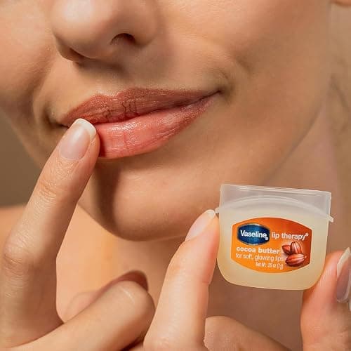Vaseline Lip Therapy Variety 3-Pack – Crème Brûlée, Rosy Lips, Cocoa Butter Mini Lip Balms for Soft, Glowing, and Deliciously Kissable Lips, 0.25 Oz Ea thumbnail 7