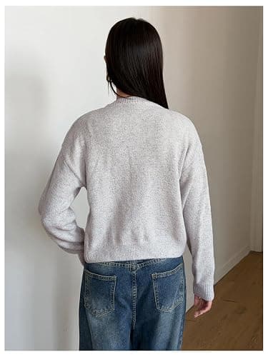 GORGLITTER Women's Button Up Knit Cardigan Open Front Casual Dressy Fall Trendy 2025 Cute Long Sleeve Sweater thumbnail 4