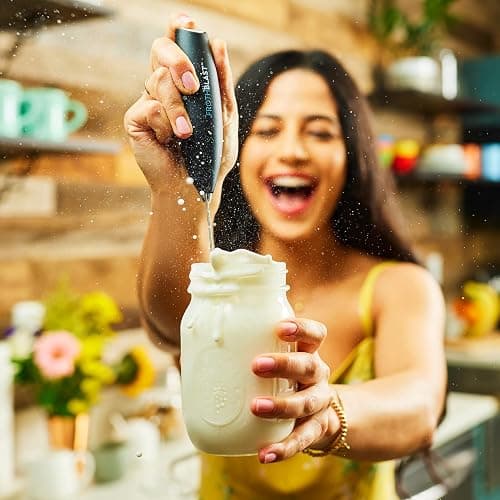 FrothBlast Milk Frother Handheld for Coffee (Foam Maker) Whisk Drink Mixer for Lattes, Cappuccino, Frappe, Matcha, Hot Chocolate thumbnail 2