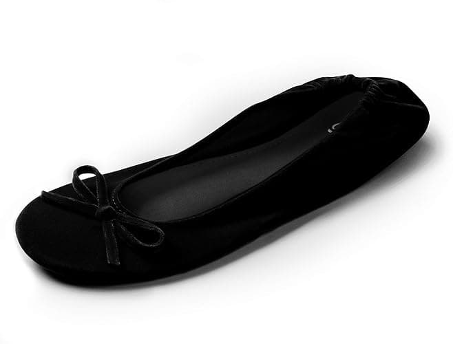 Silky Toes Velvet Foldable Flats for Women Purse Ballet Slippers Wedding/Travel Flat Shoe thumbnail 4