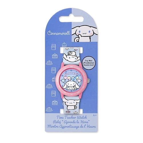 Hello Kitty Cinnamonroll Children's Time Teacher Learn to Tell the Time Watch for School, Gifts for Kids, Girls thumbnail 4
