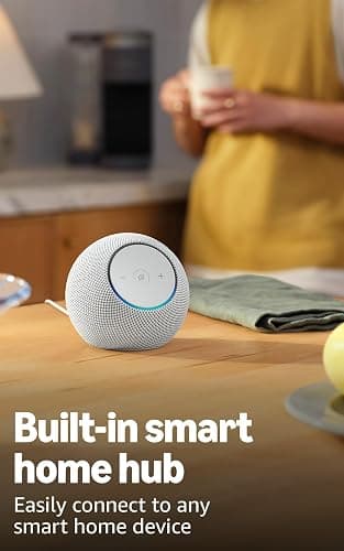 All-new Amazon Echo Dot Max, Alexa speaker with room-filling sound and built-in smart home hub, Graphite thumbnail 3
