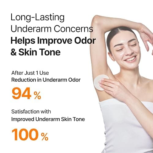 celimax TXA Body Clarifying Pad, 50 Pads | Deodorant Pad, Dark Underarms Treatment, Knee & Elbow, Strawberry Skincare, Gentle Exfoliating Body Scrub, Dark Spot Remover thumbnail 6
