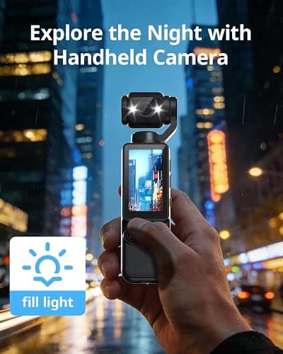 CGXUED Vlogging Camera with 180° Rotating Lens, Pocket Body Camera with Audio & Video Recording, 7-Hour Battery, Handheld POV Cameras with 32GB Card, Easy One-Button Recording for Travel(Black) thumbnail 7