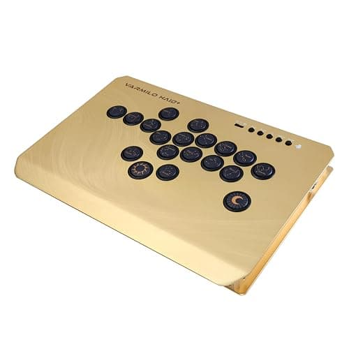 Varmilo HA10+ Rapid trigger All button arcade controller Leverless fight stick Two Versions Standard PC Only or Pro Compatible with PC PS4 PS5 Switch1 Switch2 (Golden Cosmos, Pro (Multi-Platform)) - Image 1
