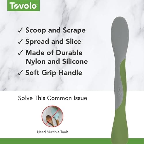 Tovolo Tool for Kitchen Meal Prep to Scoop Spread Slice and Scrape, Pesto, Large, 1 Count (Pack of 1) thumbnail 4