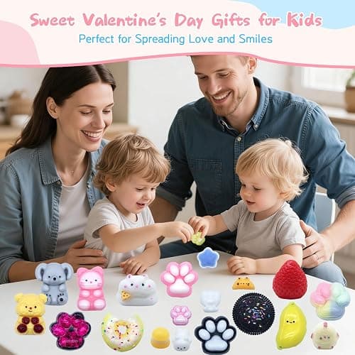 21Pcs Taba Squishy Pack Fidget Toys, Taba Squishies Party Favors, Squeeze Toys, 6 7 8 9 10 11 12 Year Old Girl Birthday Gift, Easter Gifts, Fidgets for Kids Square Squishy (12 Big + 9 Small) thumbnail 5