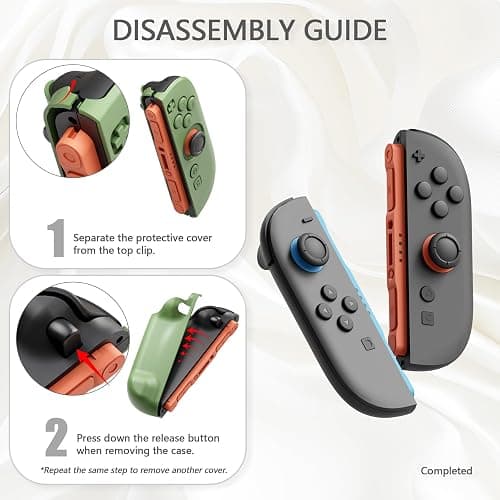 PlayVital Hard Case for Nintendo Switch 2 with Extra Stand & Thumb Grip Caps | Split Design, Dockable Protective Full-Body Shell Cover for Nintendo Switch 2 | Solid Color Series, Antique Yellow thumbnail 9