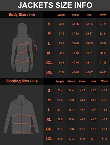 QOPOYU Heated Jacket for Women with Βαtterγ Pack, 17 Heat Zones Women's Heated Jacket Coat Winter Windproof Soft Shell thumbnail 6