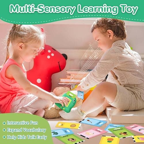 Alotwan Toddler Toys Talking Flash Cards with 510 Sight Words, Montessori Learning Toys for Toddler 1-3 2-4, Autism Sensory Speech Therapy for Boys Girls 2 3 4 5 6 Year Old Kids Gifts thumbnail 5