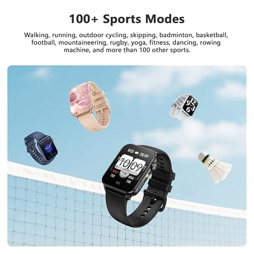 Blackview Smart Watch for Women, 1.91" HD Fitness Watch with LED Flashlight, Heart Rate SpO2 Sleep Stress Monitor, 120+ Sports Modes, Waterproof Step Counter, Bluetooth Call Smartwatch for iOS Android thumbnail 6