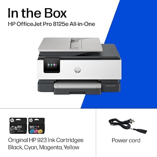 HP OfficeJet Pro 8125e Wireless All-in-One Color Inkjet Printer, Print, scan, Copy, ADF, Duplex Printing Best-for-Home Office, 3 Month Instant Ink Trial Included, AI-Enabled (405T6A) thumbnail 9